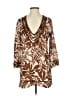ViX 100% Cotton Brown 3/4 Sleeve Blouse Size S - photo 1