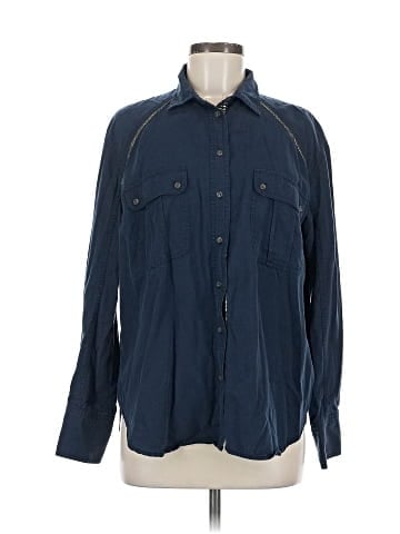 Free People Long Sleeve Button-Down Shirt (view 1)