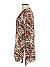 ViX 100% Cotton Brown 3/4 Sleeve Blouse Size S - photo 5