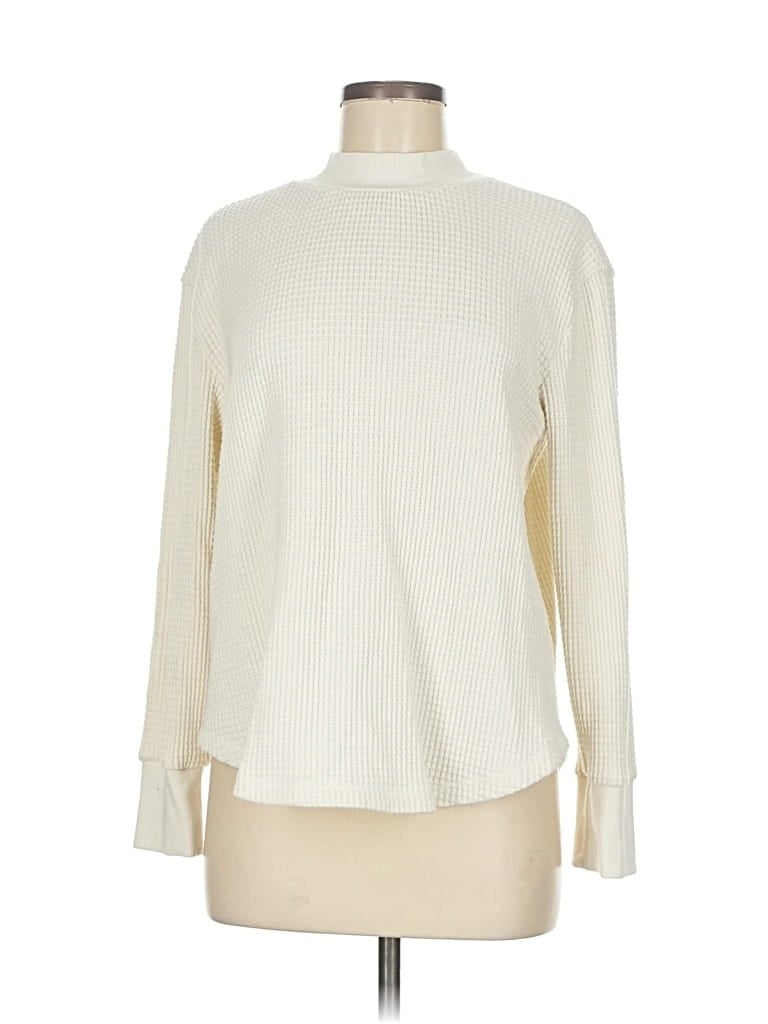 Pre-owned Madewell Turtleneck Sweater In White