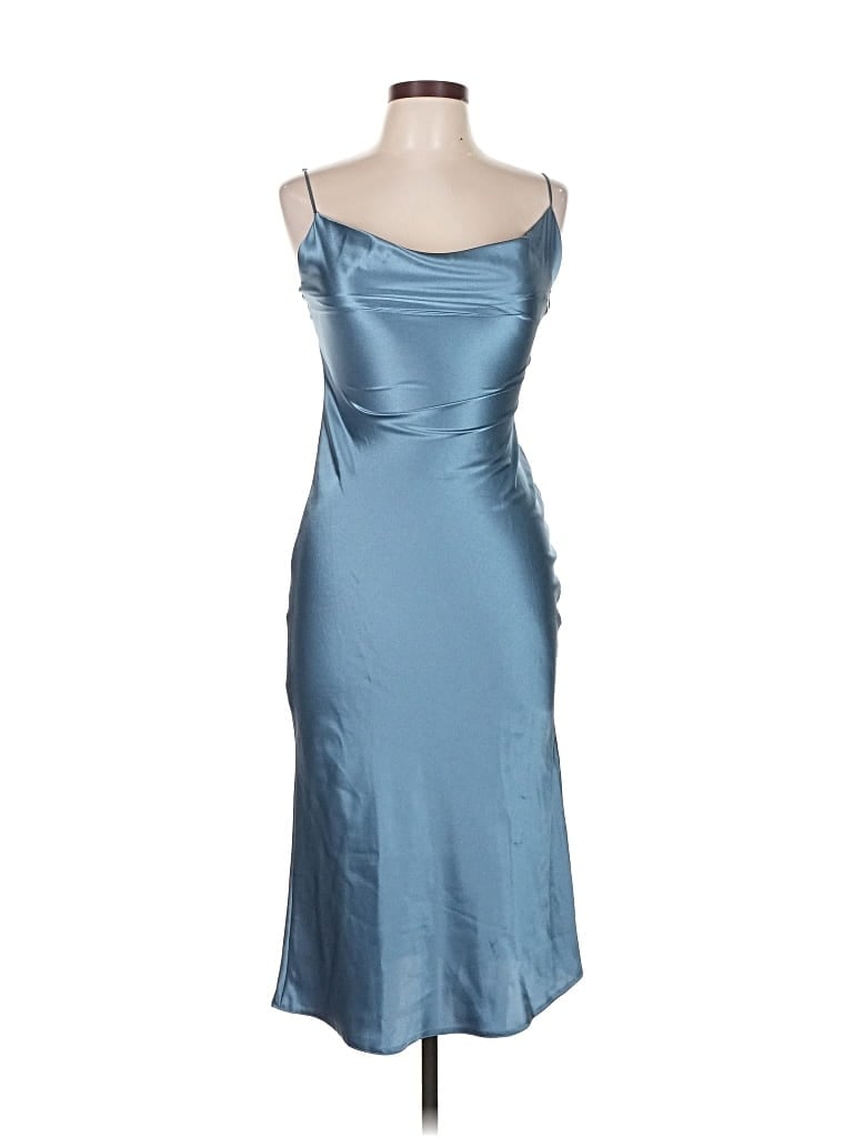 Pre-owned Assorted Brands Cocktail Dress In Blue