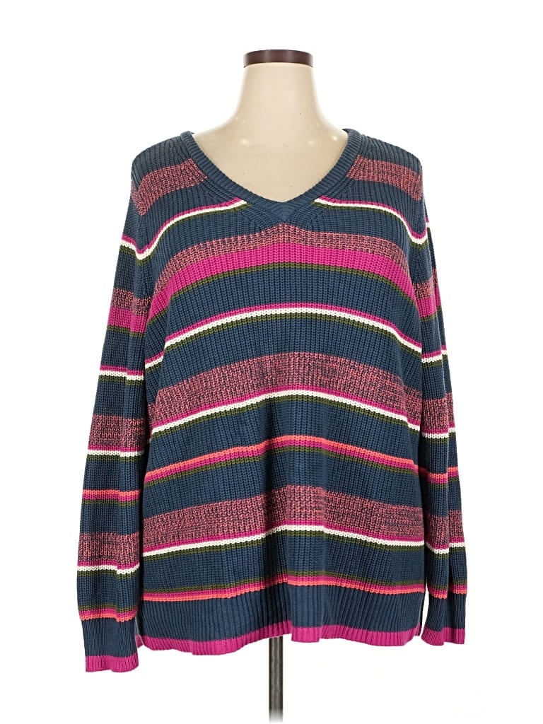 Pre-owned Belle By Kim Gravel Pullover Sweater In Purple