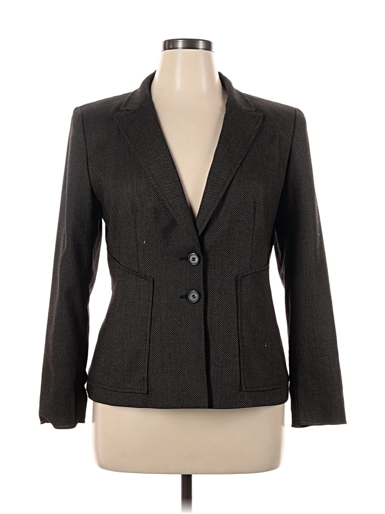 Pre-owned Halogen Blazer Jacket In Gray
