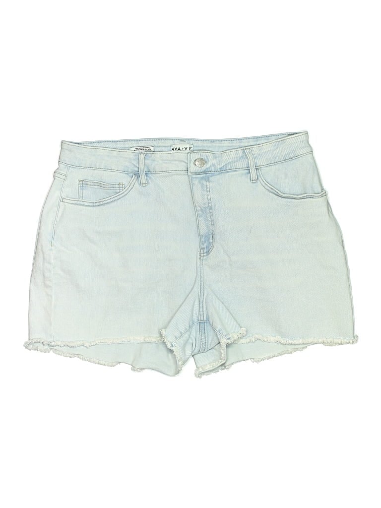 Pre-owned Ava & Viv Denim Shorts In Blue