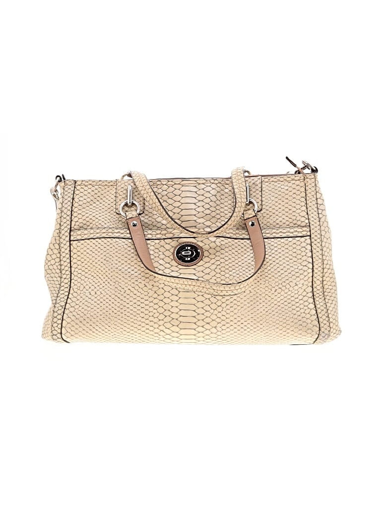 Pre-owned Coach Factory Leather Satchel In Yellow