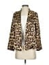 Superdown 100% Polyester Animal Print Leopard Print Gold Blazer Size XS - photo 1