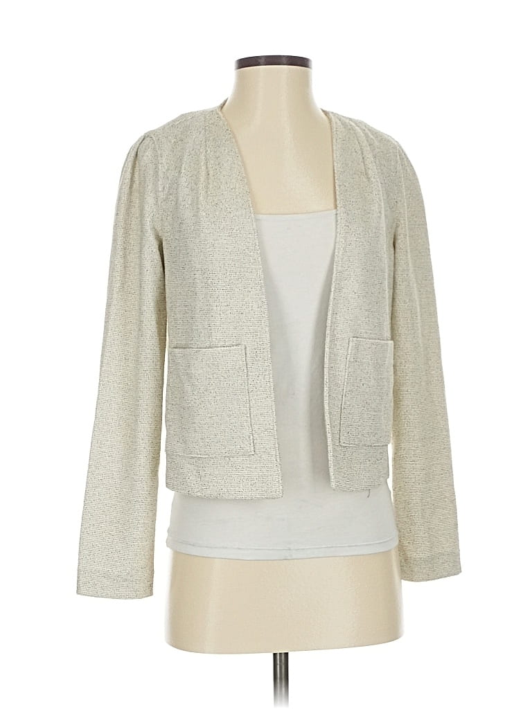Pre-owned J.crew 365 Blazer Jacket In White