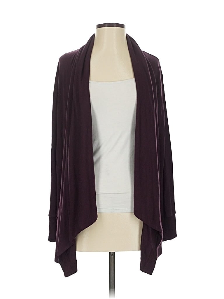 Pre-owned Athleta Cardigan Sweater In Purple
