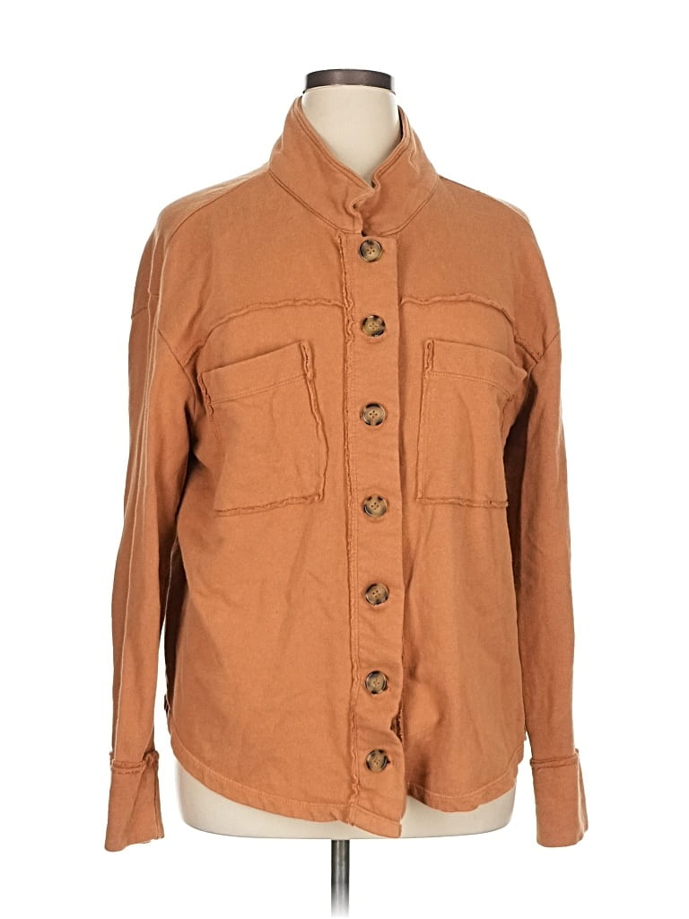 Pre-owned Kensie Cardigan Sweater In Brown