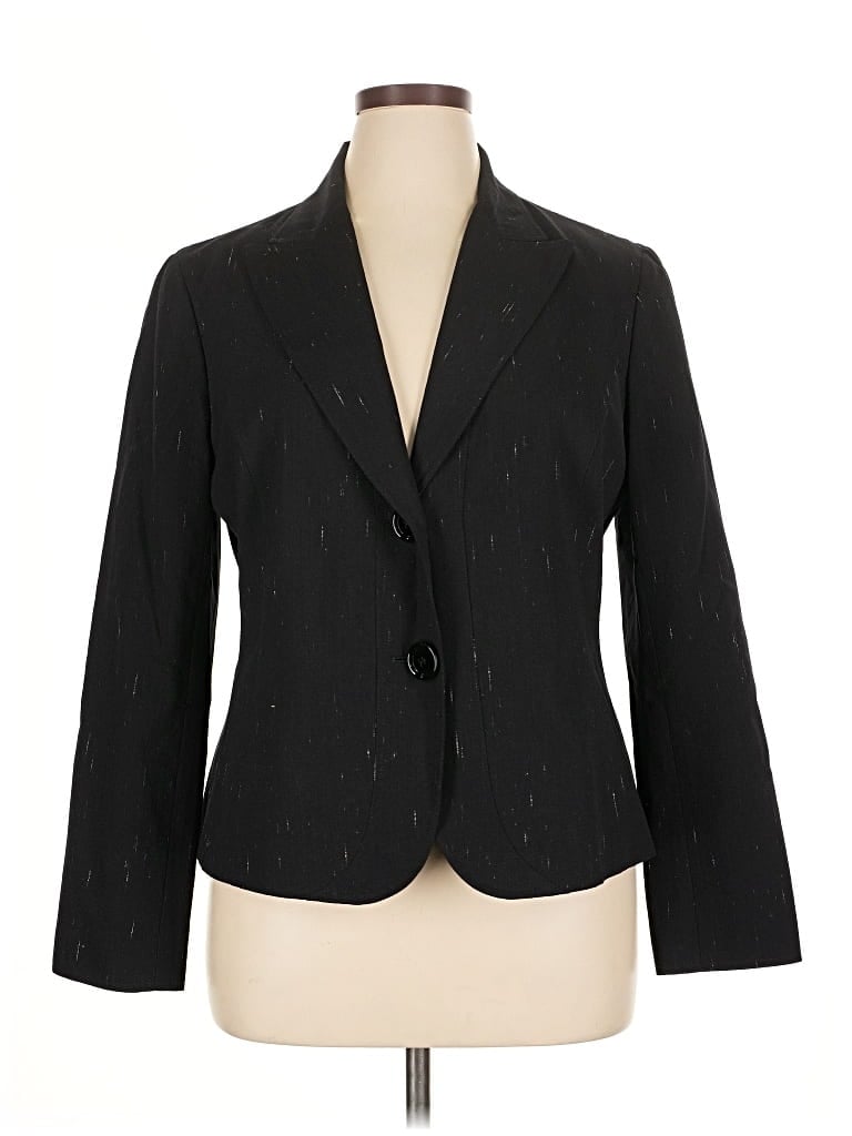 Pre-owned Lafayette 148 Blazer Jacket In Black