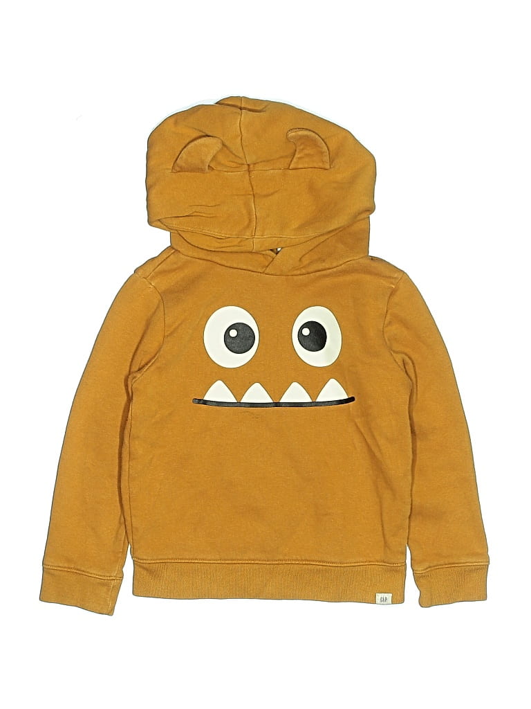 Pre-owned Baby Gap Kids' Pullover Hoodie In Yellow