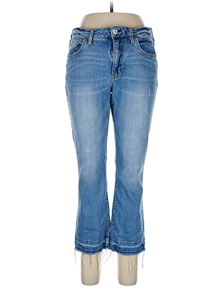 Pre-owned Pilcro And The Letterpress Jeans In Blue