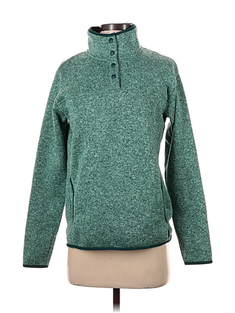 Pre-owned Eddie Bauer Turtleneck Sweater In Green