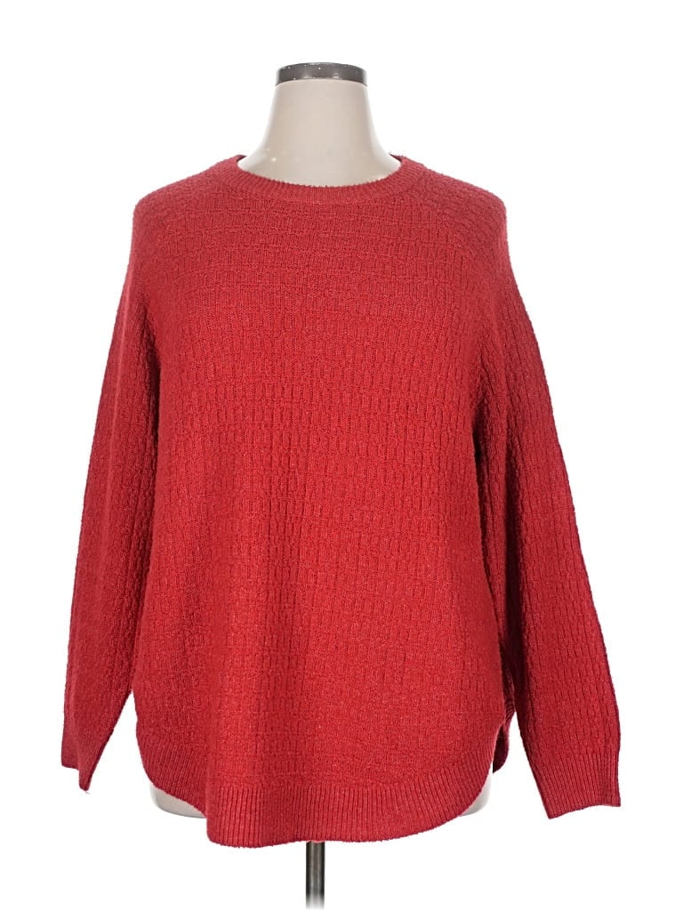 Pre-owned St. John's Bay Pullover Sweater In Red