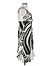 Alex Evenings 100% Polyester Graphic Silver White Cocktail Dress Size 10 - photo 4