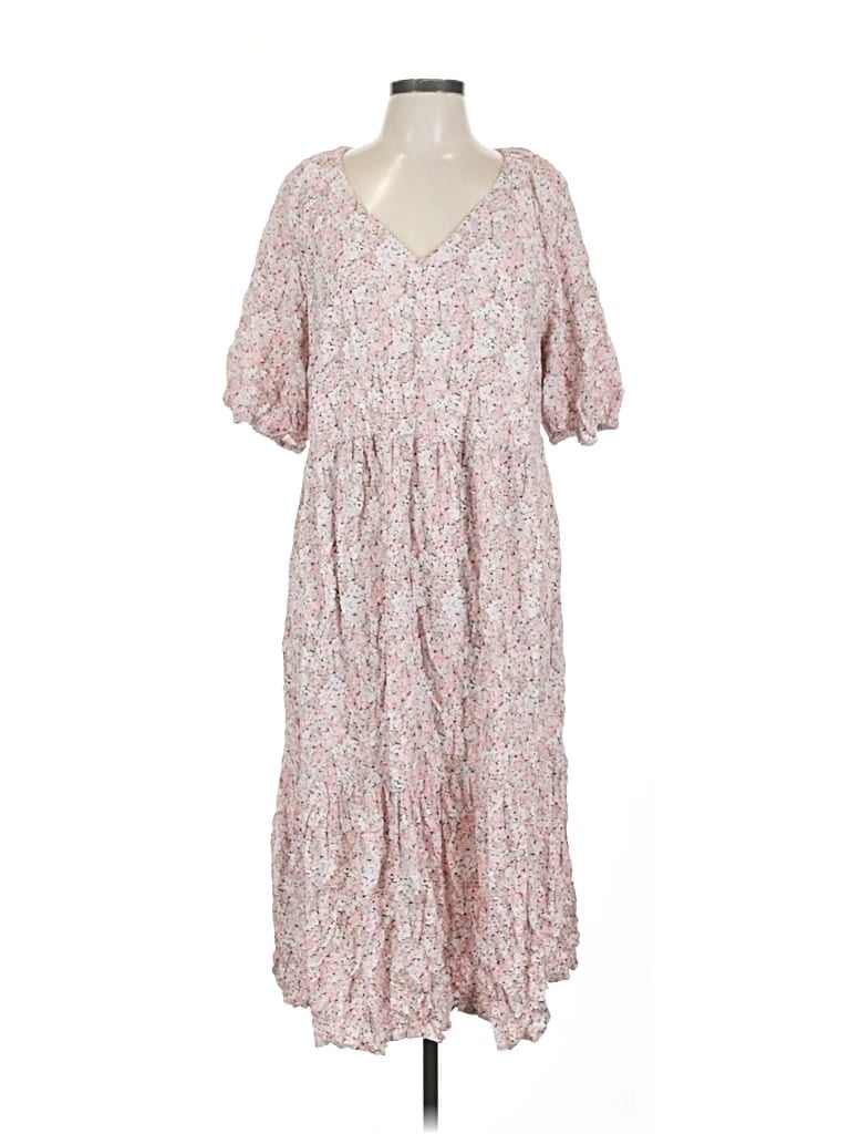 Pre-owned H&m Casual Dress In Pink