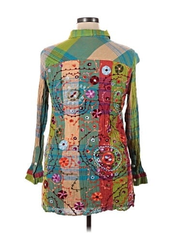 Soft Surroundings Long Sleeve Button-Down Shirt (view 2)