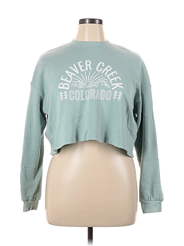 Pre-owned Active Usa Sweatshirt In Blue