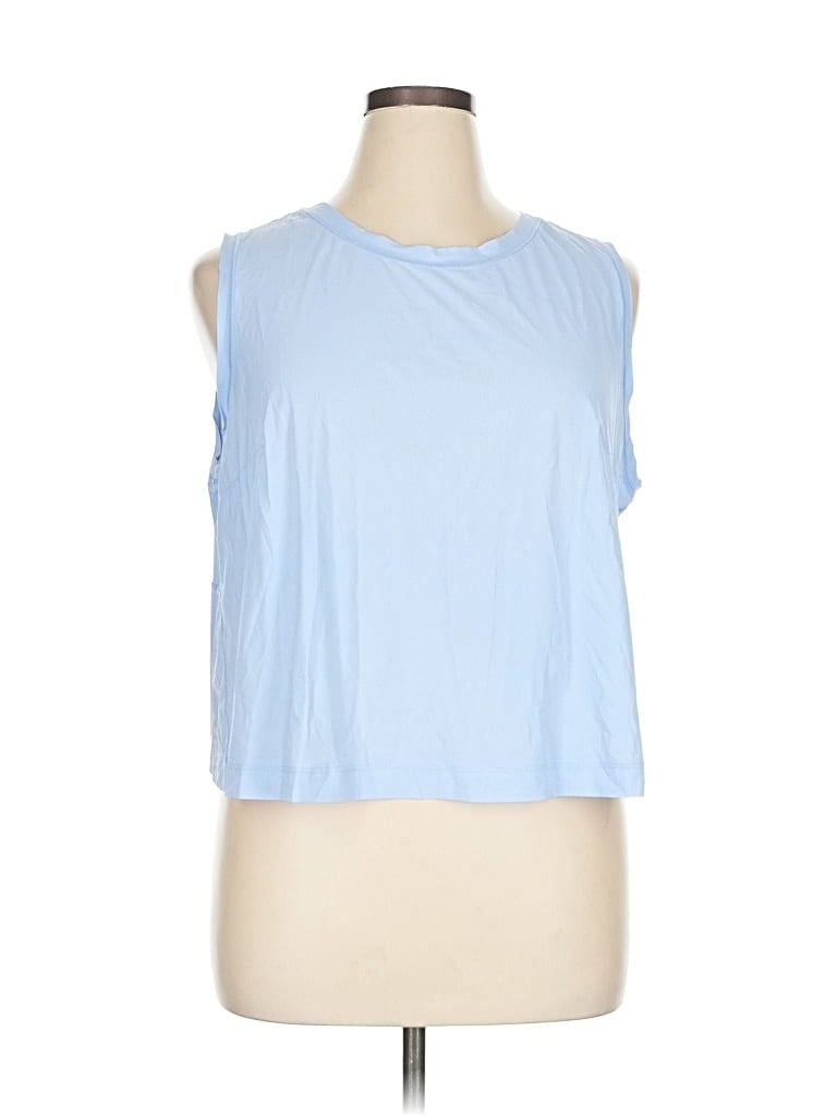 Pre-owned Athleta Sleeveless T-shirt In Blue