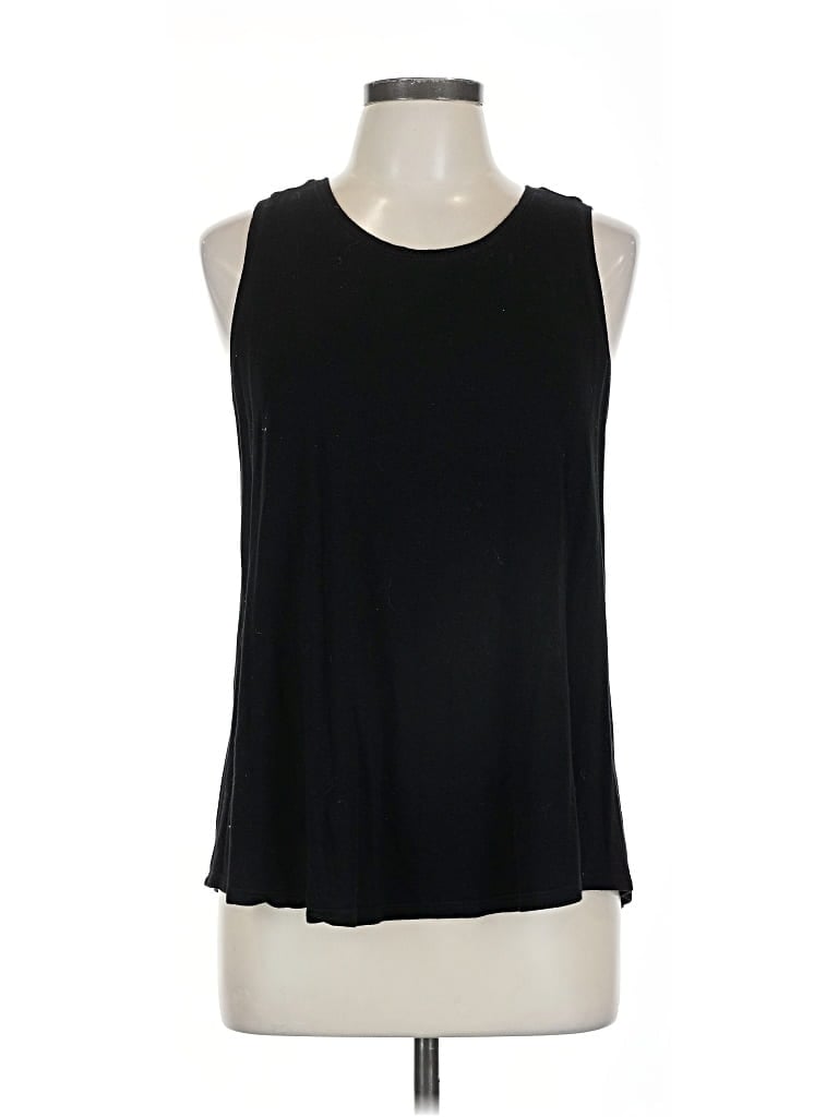 Pre-owned Karen Kane Sleeveless Blouse In Black
