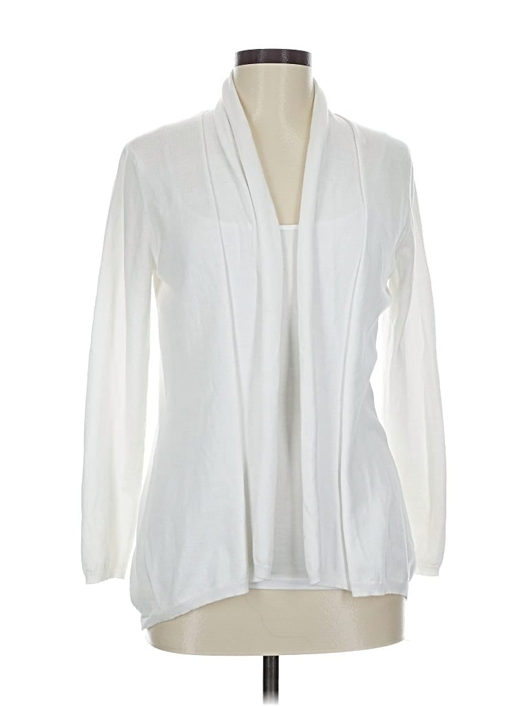 Pre-owned Spense Cardigan Sweater In White