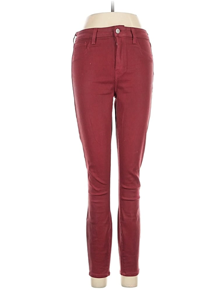 Pre-owned L'agence Jeans In Burgundy