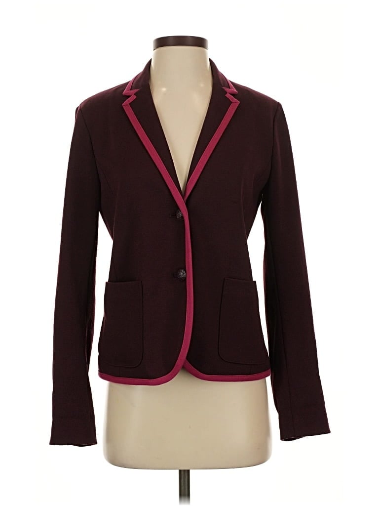 Pre-owned Gap Blazer Jacket In Burgundy
