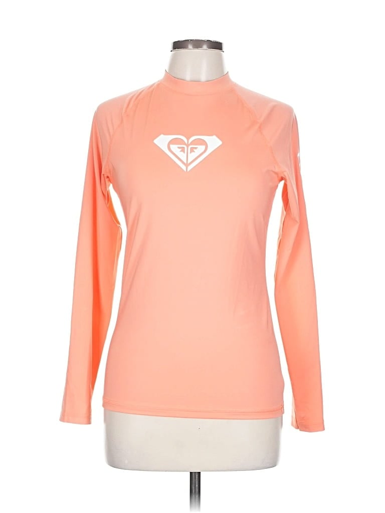 Pre-owned Roxy Long Sleeve T-shirt In Orange