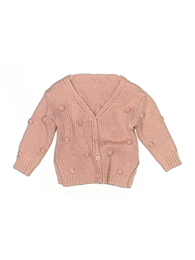 Pre-owned Unbranded Kids' Cardigan Sweater In Pink