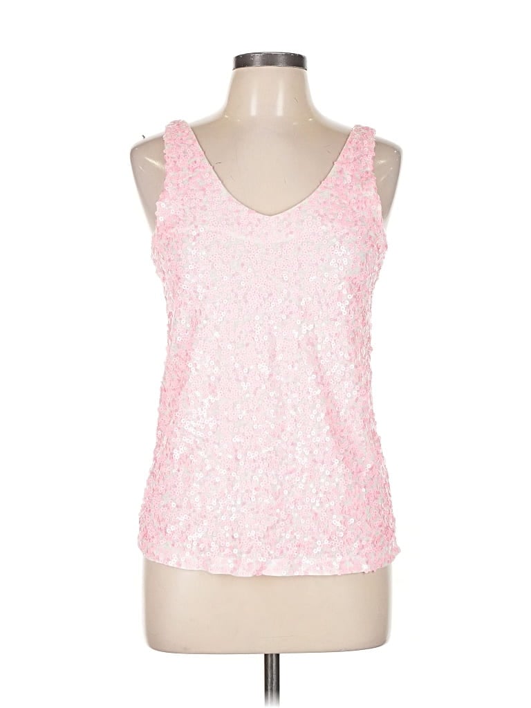 Pre-owned J.crew Factory Store Tank Top Pink Sweetheart Neckline Tops