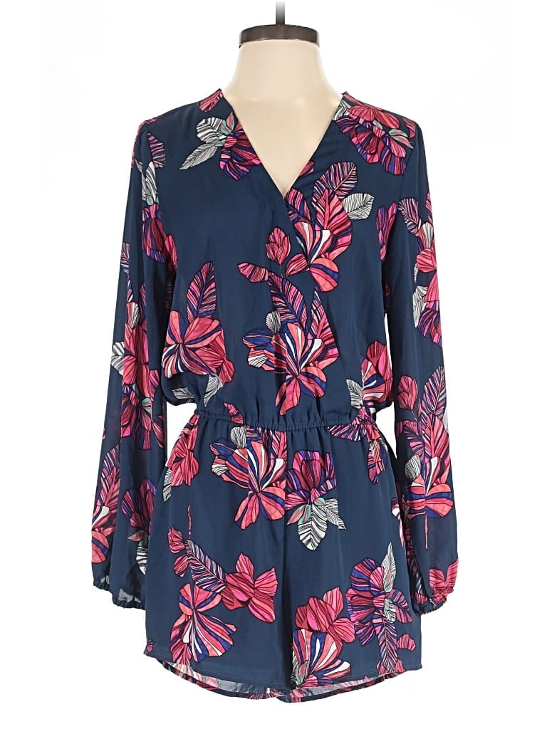 Pre-owned Finn & Grace Romper In Blue