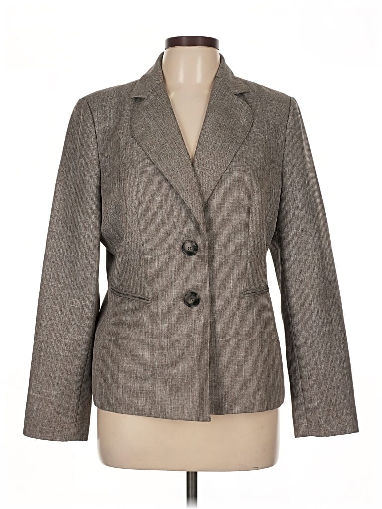 Pre-owned Evan Picone Blazer Jacket In Gray