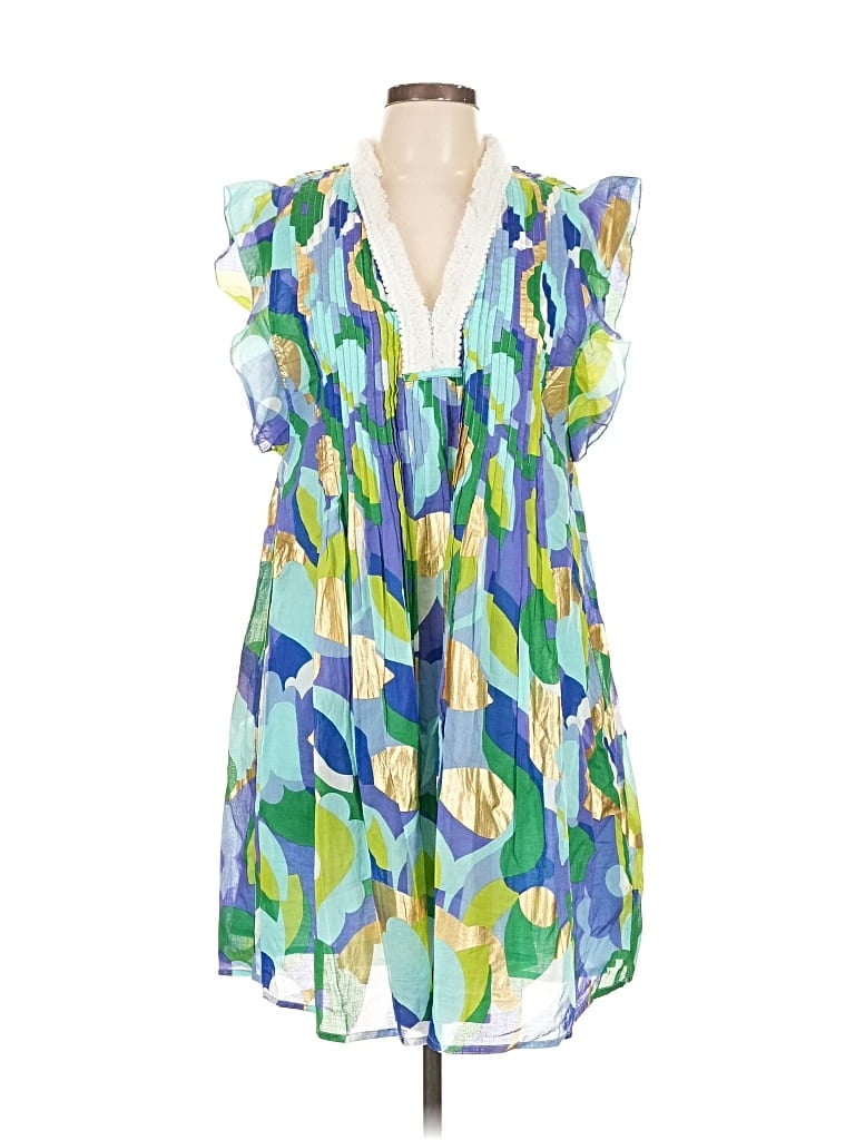 Pre-owned Jude Connally Casual Dress In Green