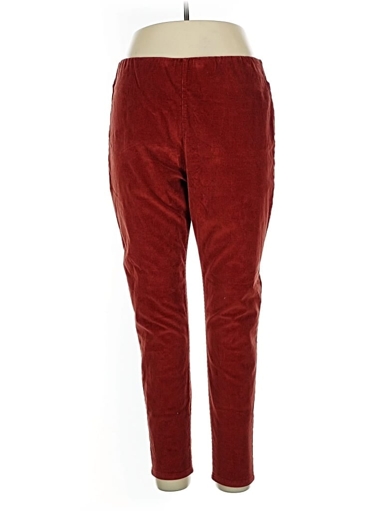 Pre-owned Soft Surroundings Casual Pants In Burgundy