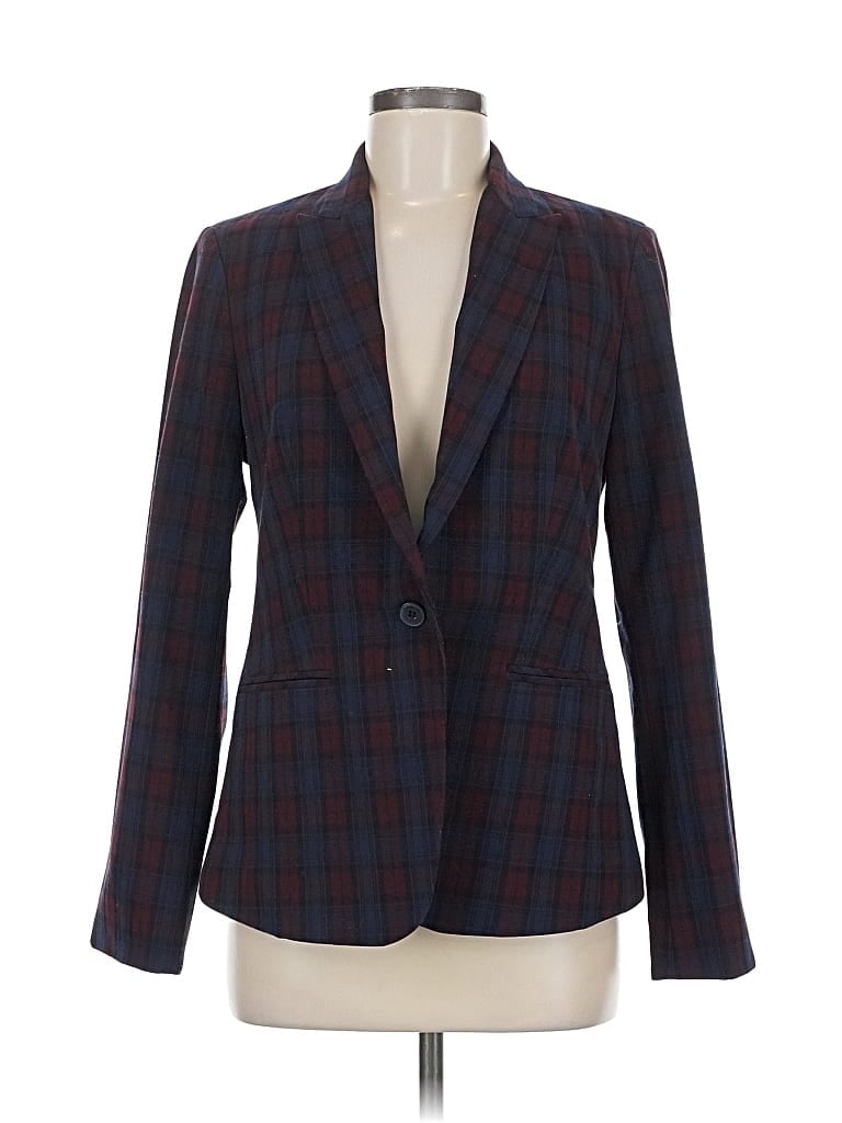 Pre-owned Calvin Klein Blazer Jacket In Burgundy