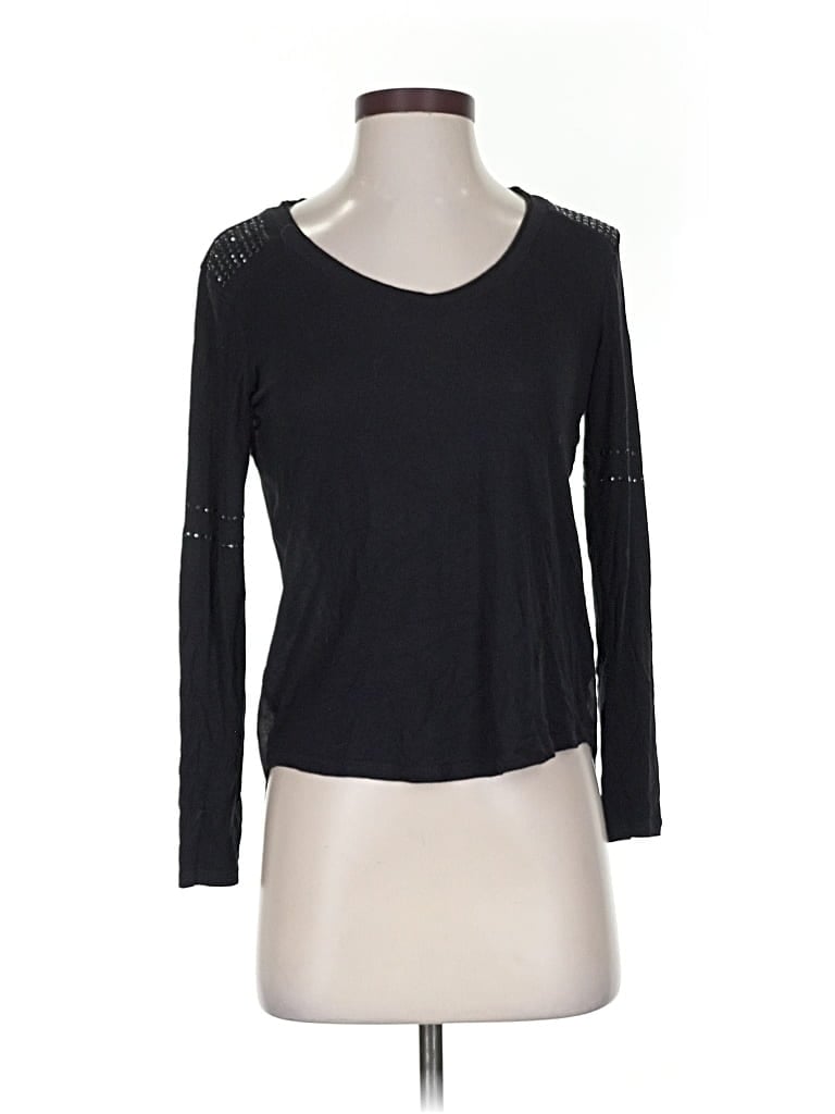 Pre-owned Karen Millen Long Sleeve T-shirt In Black