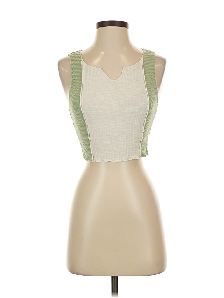 Pre-owned Princess Polly Tank Top Ivory Strapless Neckline Tops In White