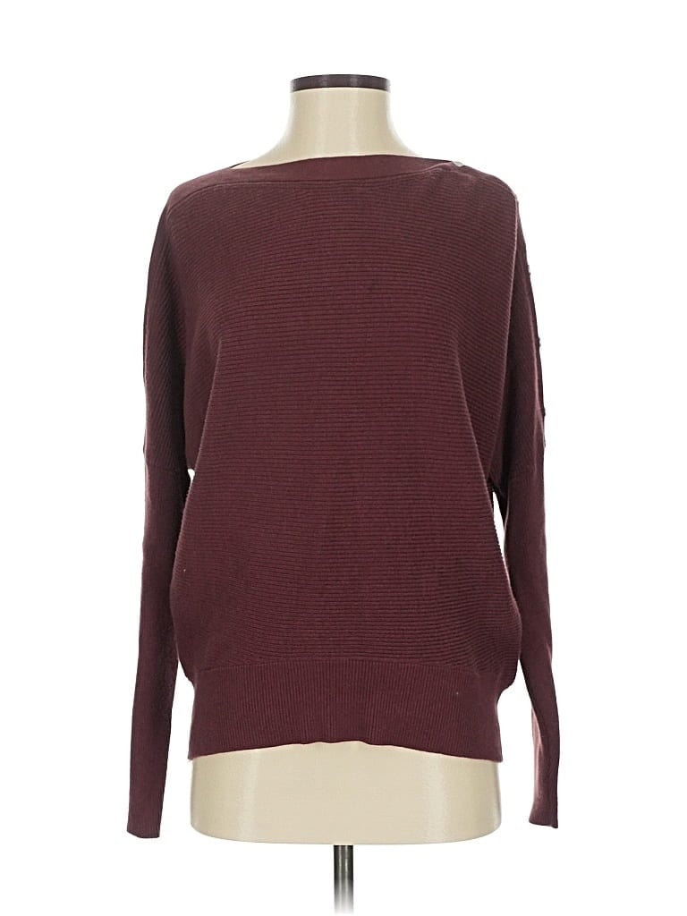 Pre-owned Simply Vera Vera Wang Pullover Sweater In Burgundy