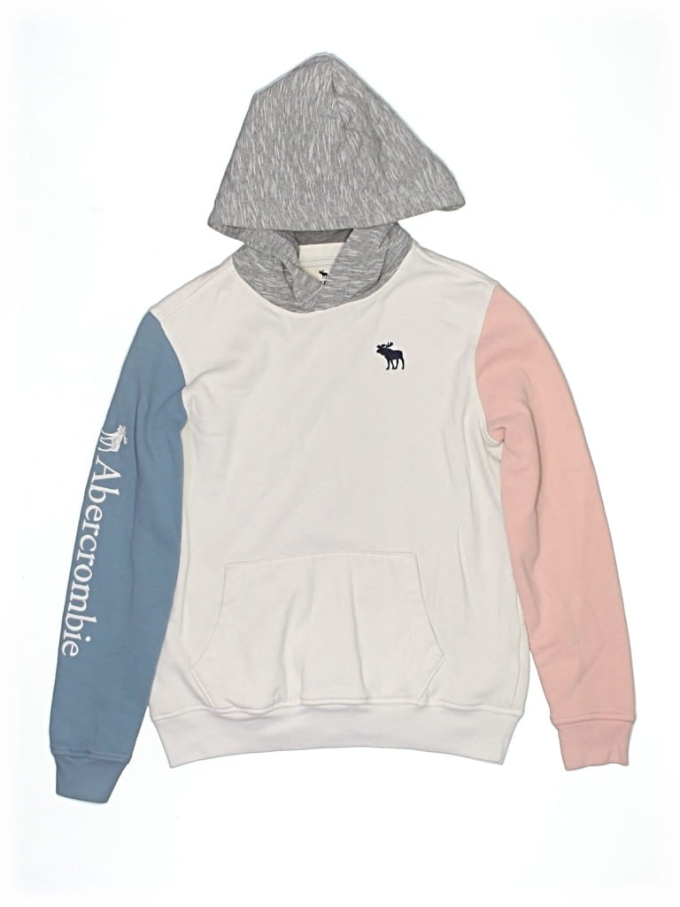 Pre-owned Abercrombie Kids' Sweatshirt In White