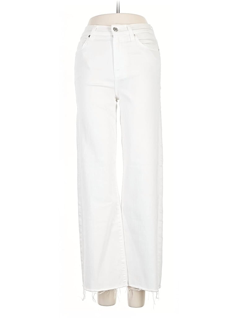 Pre-owned 7 For All Mankind Jeans In White