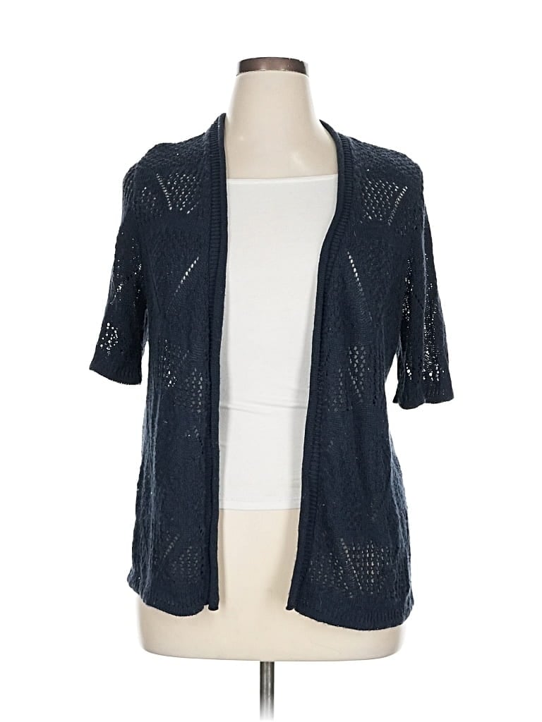 Pre-owned Cj Banks Cardigan Sweater In Blue