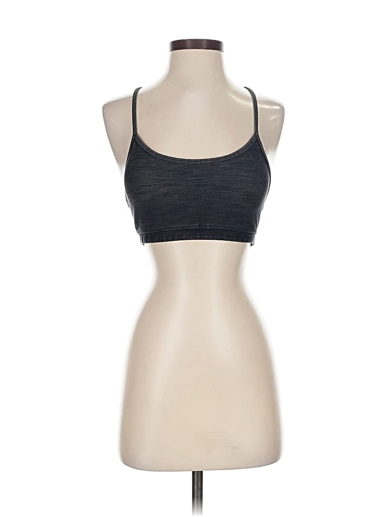 Pre-owned Lululemon Athletica Tank Top Gray Halter Neckline Tops