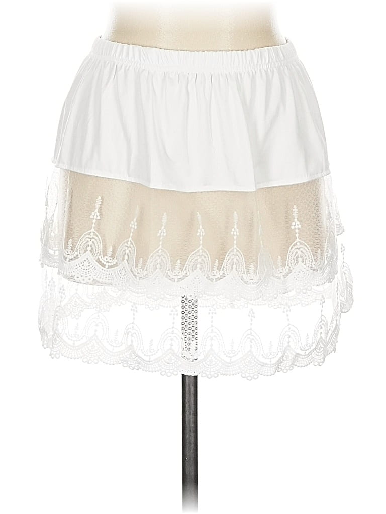 Pre-owned Assorted Brands Casual Skirt In White