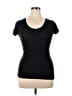 Zoa Black Short Sleeve Top Size XL - photo 1