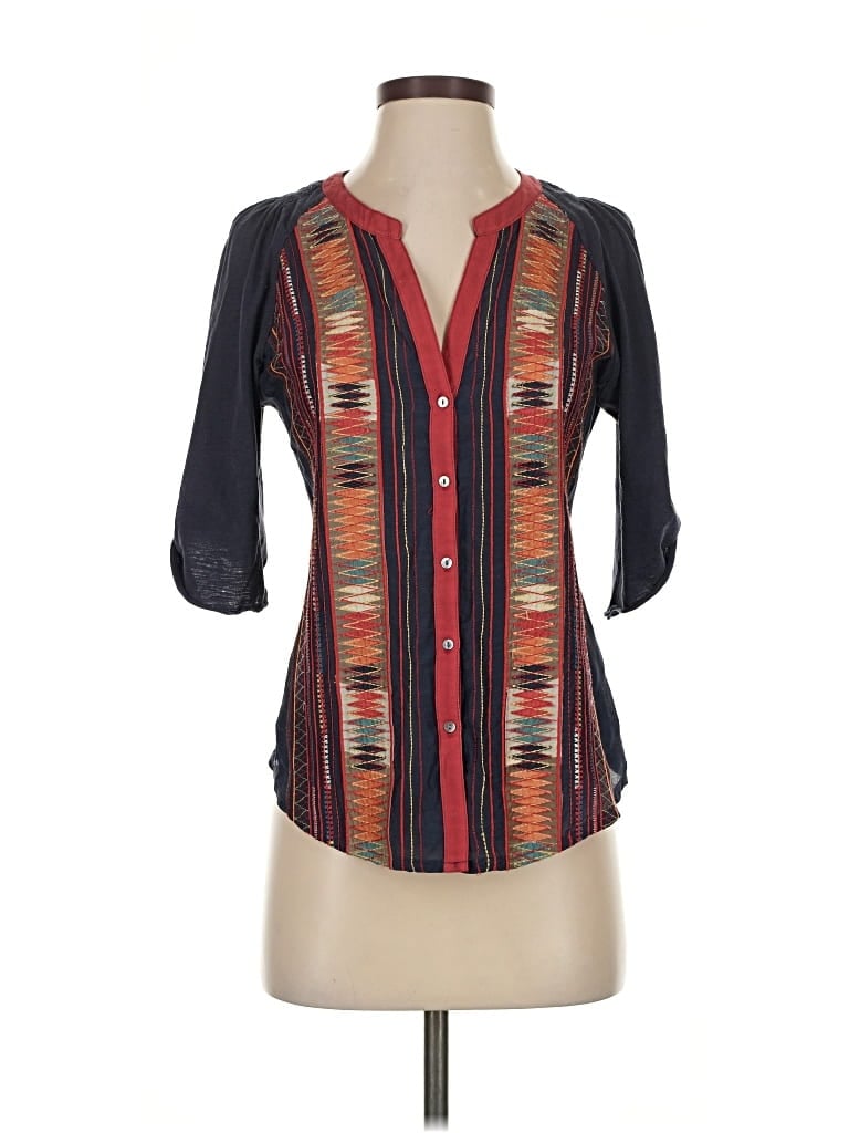 Pre-owned Tiny 3/4 Sleeve Blouse In Black