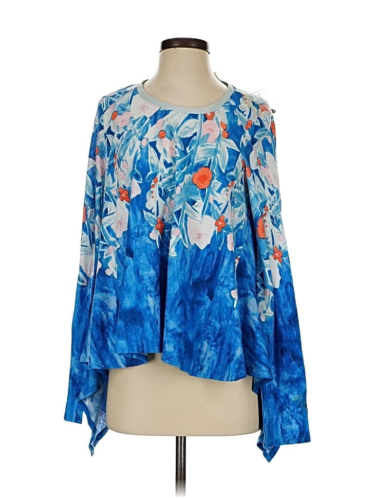 Pre-owned Meadow Rue Cardigan Sweater In Blue