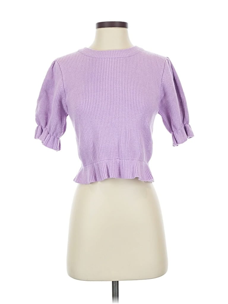 Pre-owned Minkpink Cardigan Sweater In Purple