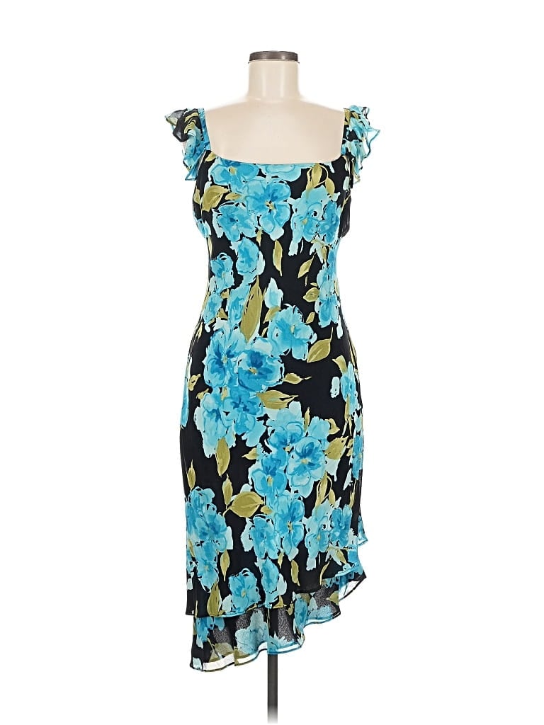 Pre-owned Donna Ricco Cocktail Dress In Blue