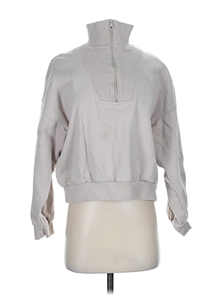 Pre-owned H&m Sweatshirt In Silver