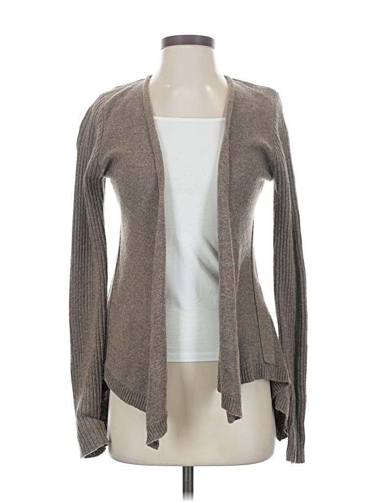 Pre-owned Mystree Wool Cardigan Sweater In Gray